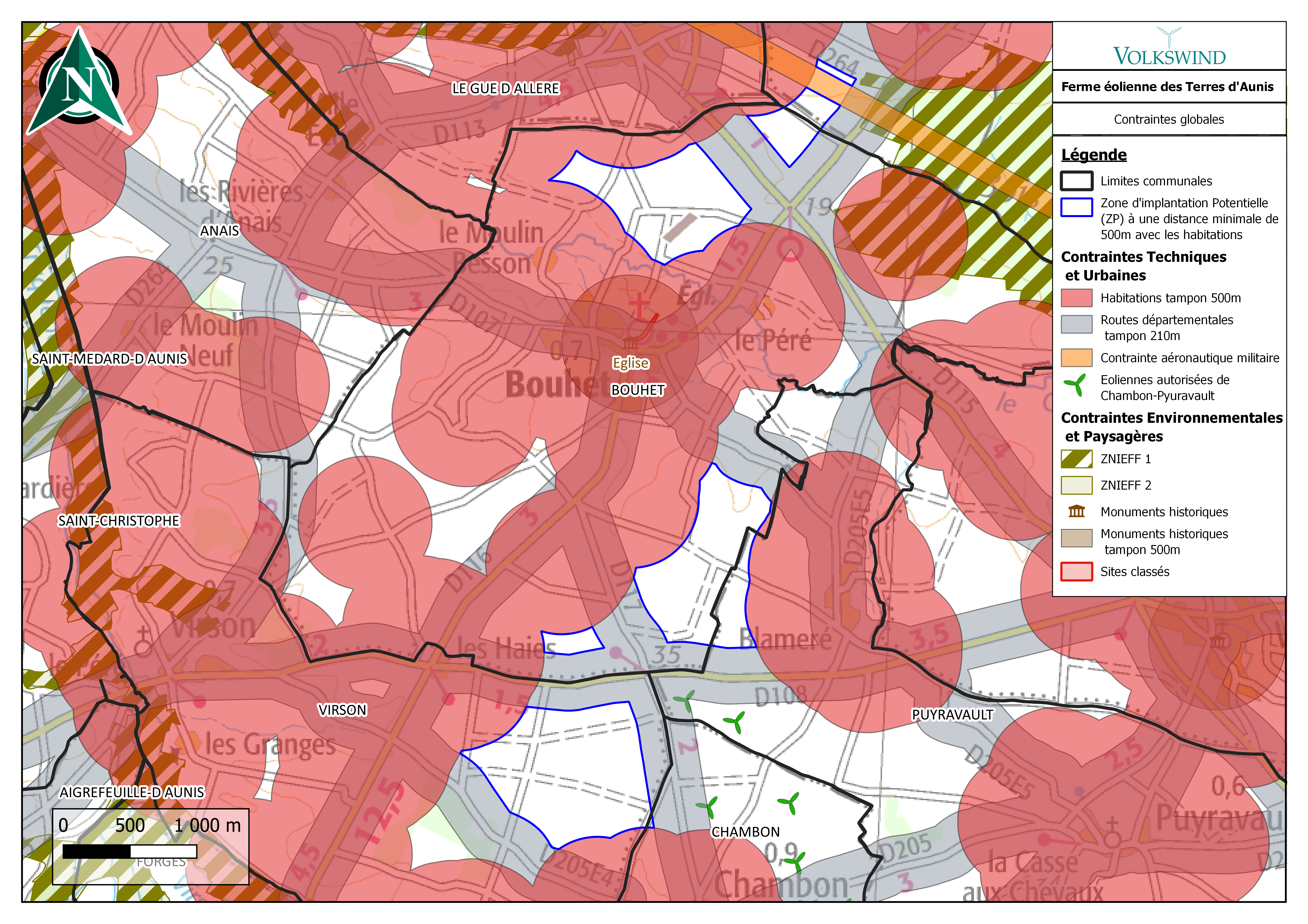 carte des contraintes